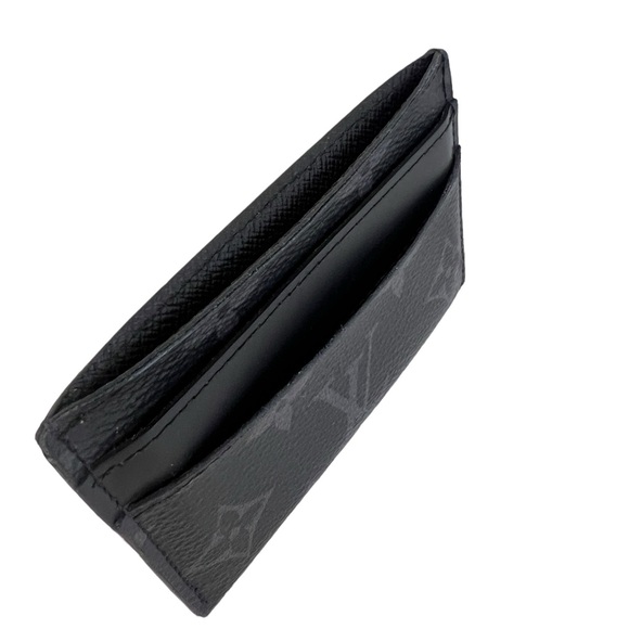 Louis Vuitton Monogram Eclipse Porte-Cartes Double Card Holder Wallet - Picture 6 of 8